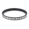 Vintage Roman Letter Bangles & Bracelets for Women Black Gold Numeral Color Charm Cuff Bangles Stainless Steel Jewelry