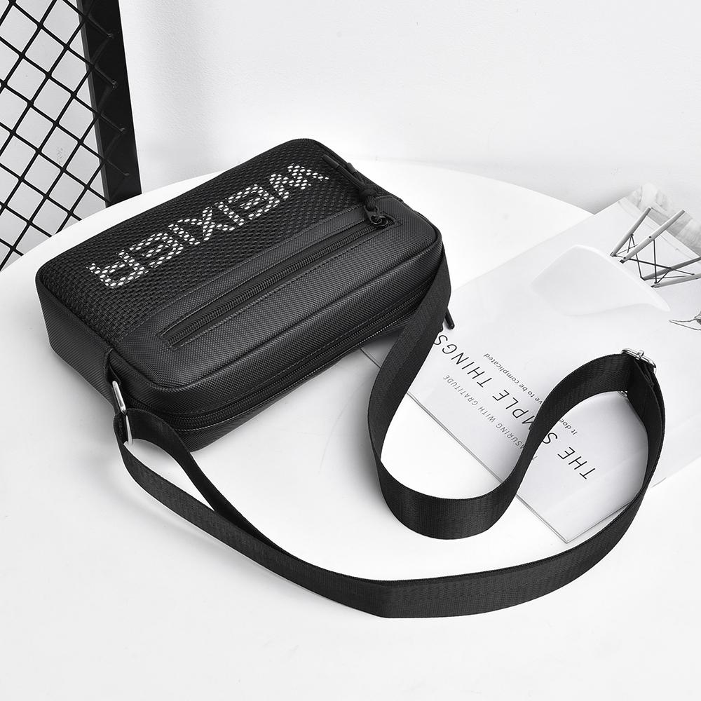 WEIXIER Men's Crossbody Shoulder Bag Messenger Bag Mini Purse Travel Passport Wallet Bag