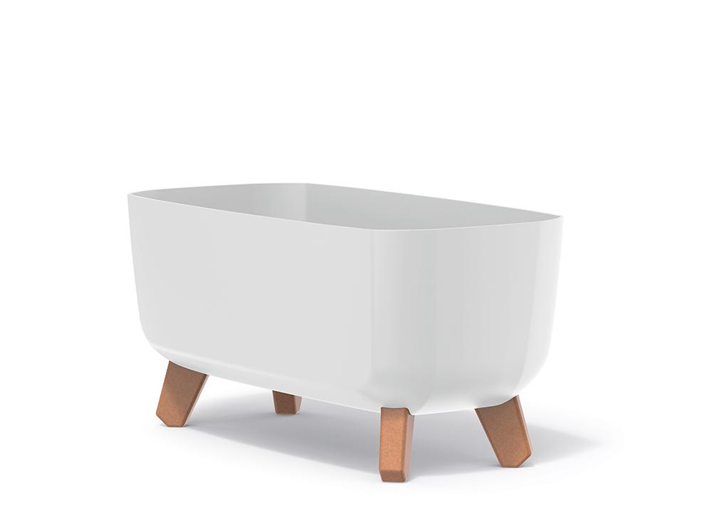 GRACIA CASE DGCL600 Blumentopf auf Beinen | Weiß