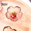 Glas-Snackschale für Partys, Mini-Kirschblüten-Saucenschälchen, Japanischer Stil, Gewürzschale, 60 ml Dekoratives mattiertes Schälchen, Soja-Dip