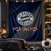 Nástěnná tapiserie s potiskem Bayern Mnichov, látka do obývacího pokoje, ložnice, domácí dekorace