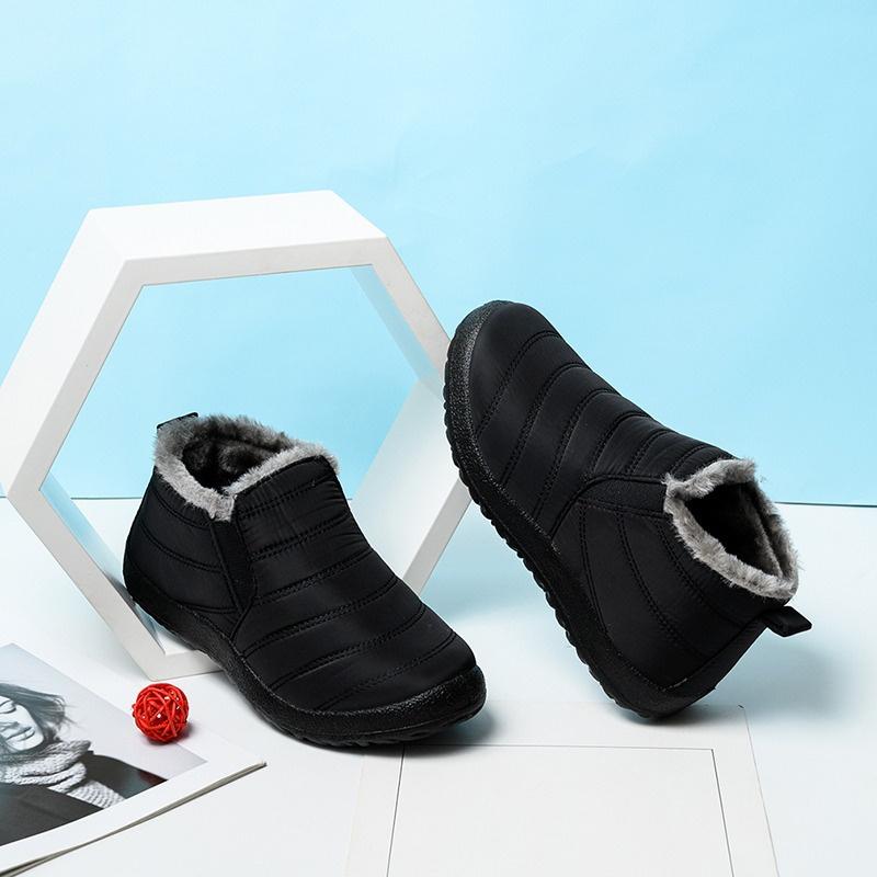 Women's Winter Waterproof Cotton Boots Thick Outsole Non-slip Warm Snow Boots Outdoor Shoes