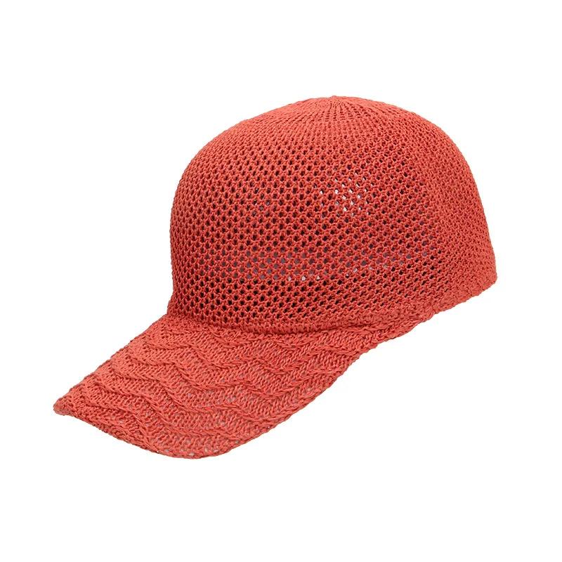New Dome Solid Color Baseball Cap Women Retro Adjustable Sun Hat Outdoor Breathable Snapback Hats Summer Sunscreen Peaked Caps