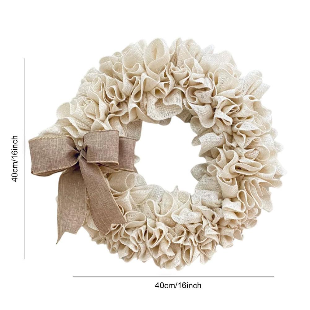 PlaFor and Cloth Burlap Wreath for Indoor Door Decoration with Modern For Style for For St Patrick s Day and ChriFor Stmas China Mainland