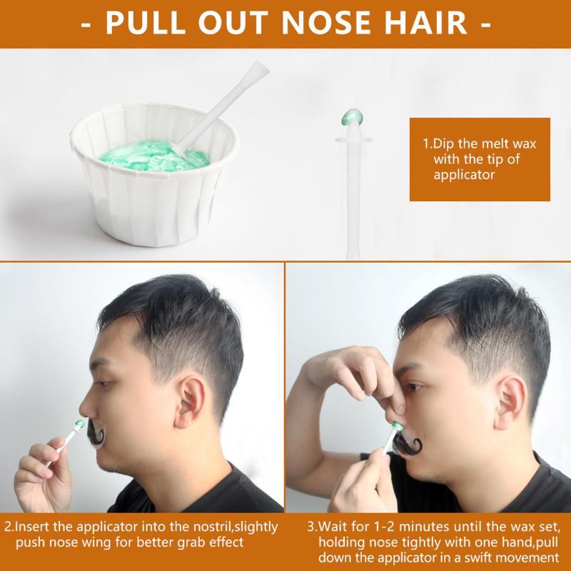 Nose Wax Kit Nose Ear Hair Instant Removal Wax Stick Set Multifunctional Safe Quick Nostril Waxing