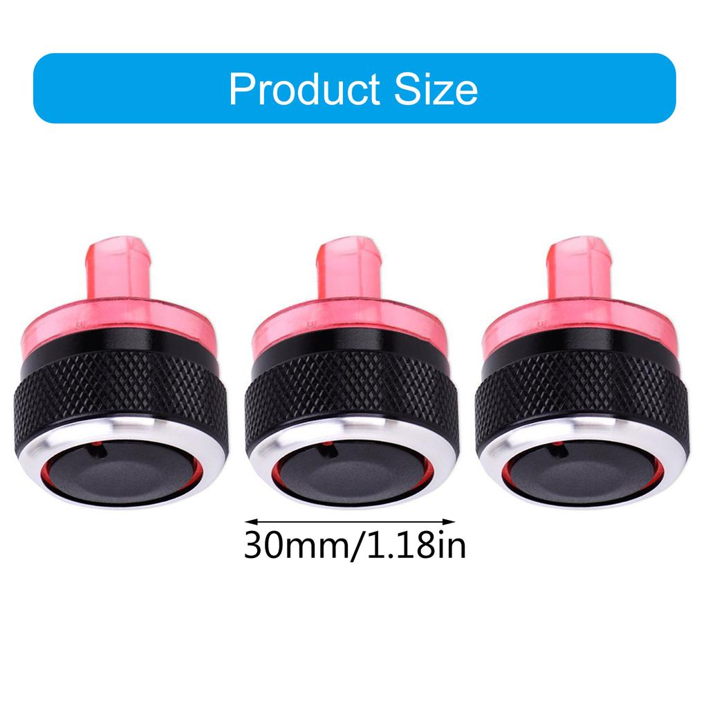Pack Of 3 Air Conditioning Heat Control Switch Button Knobs For Peugeot 206 207 Vehicles Enhancing Driving Experience