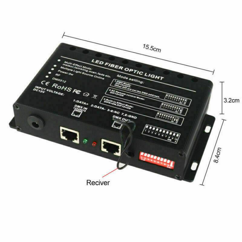 Car Ceiling LED Starlight Kits with 16W RGBW Fiber Optic Filaments, Meteor Shower Effect, Remote Controlled Via App