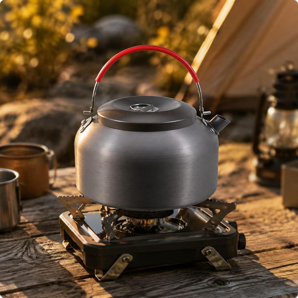 Portable Outdoor Boiling Kettle Heat-Resistant for Fishing