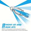 1/4 Inch Stainless Steel High-Pressure Sewer Cleaning Nozzle with 6 Jet Orifices, 5000 PSI Rated