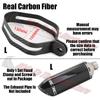 For SC project Arrow Yoshimura AK Brother Mivv Leovince Austinracing Etc Exhaust Tail Pipe Carbon Fiber Stainless Fixed Clamp