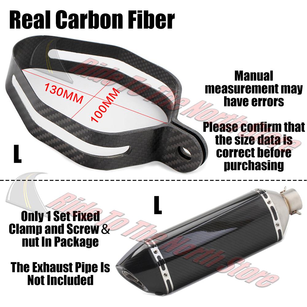 For SC project Arrow Yoshimura AK Brother Mivv Leovince Austinracing Etc Exhaust Tail Pipe Carbon Fiber Stainless Fixed Clamp
