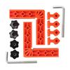 L-Shaped 90° Right Angle Locator, 6-Inch Woodworking Ruler and Marking Tool