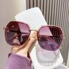 New Sunglasses Sunglasses Women's Polygonal Fashion Sunshades High-quality Metal Nose Pads