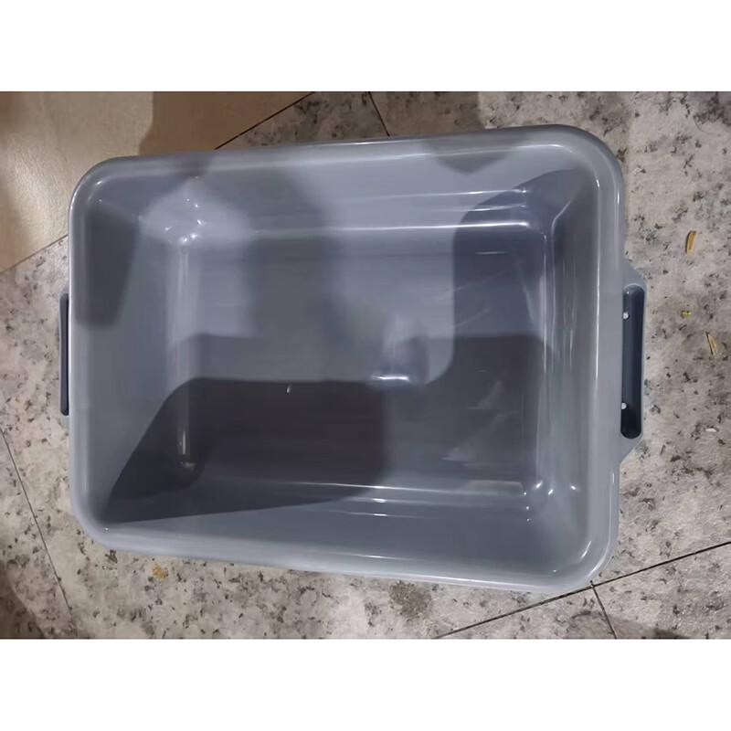 Heavy-Duty Plastic Storage Basket серый