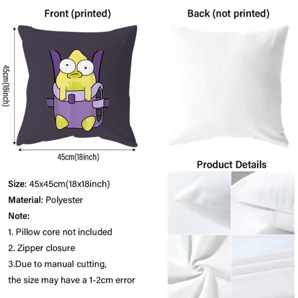 Solar O-Opposites Cushion Cover Comfortable Reversible Pillow Cover Ideal for Car Sofa Bedroom & Beyond