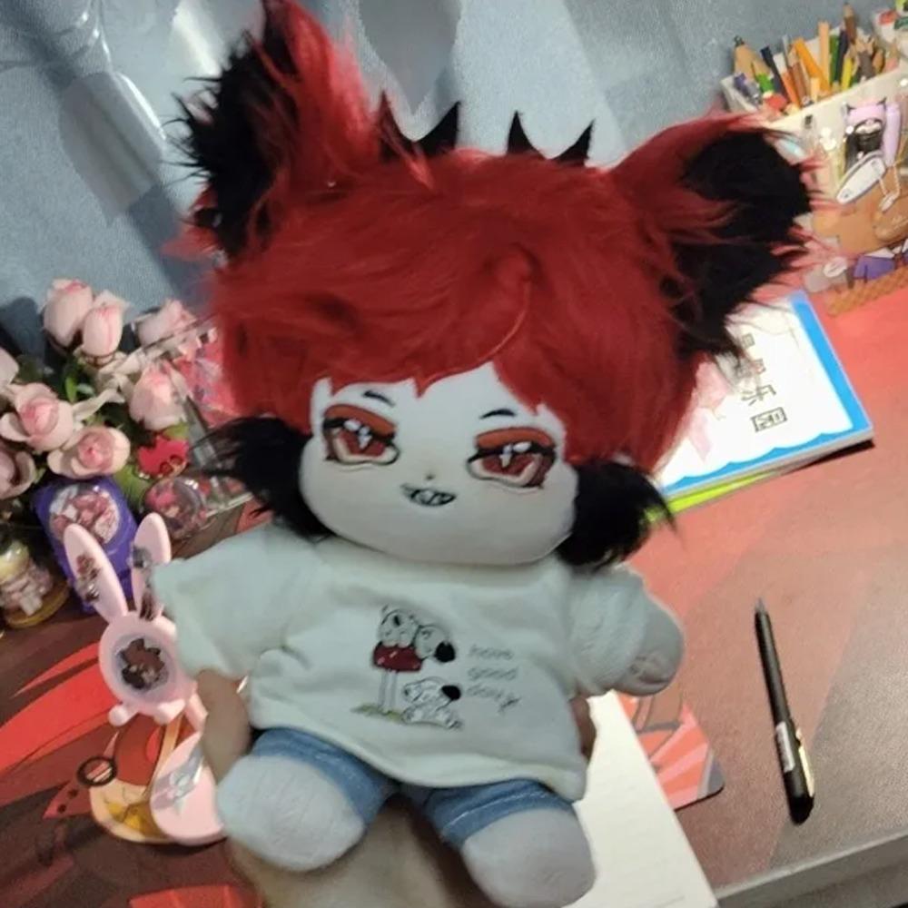 1 set Cartoon Dog Cotton Doll's Clothes Denim Shorts Plush Doll Clothes  Children's Gift