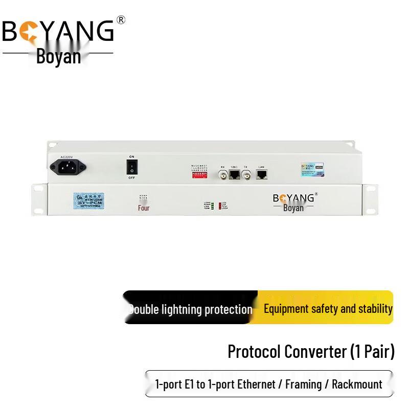 

BOYANG E1 to Ethernet & Voice over IP Network Converters