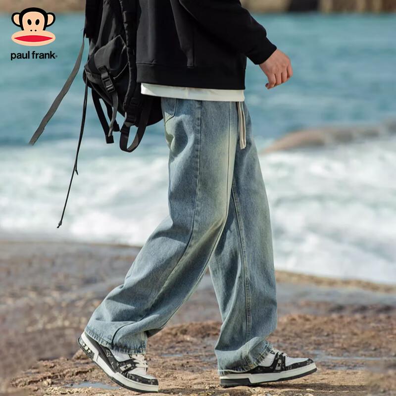 paul frank Men's American Retro Loose Straight-Leg Jeans