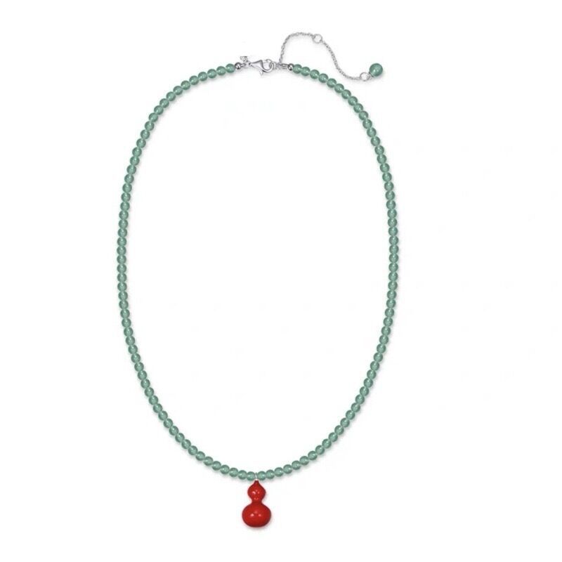 

Ожерелье-подвеска в виде тыквы, нишевый дизайн, камень Дунлин, новый китайский, универсальная, высококлассная цепочка для ключиц