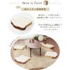 Celtan Fabric Toast Cushion, Memory Foam, 4-Slice Bread, Made In Japan, A339-522BE/516BR