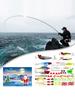 Fishing Lures Kit Soft and Hard Bait Set Xmas Fishing Gift for Father Granpa Boyfriend