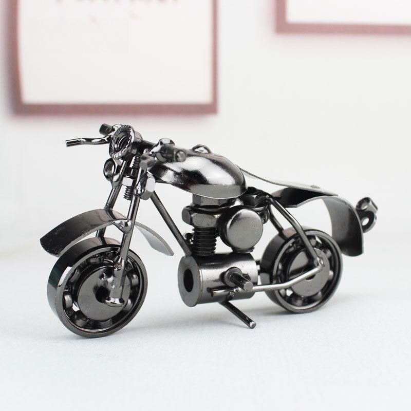 Motorcycle Model Decorations, Handmade Retro Motorcycle Statues, Iron Decorative Motorcycle Props, Home Decoration Props