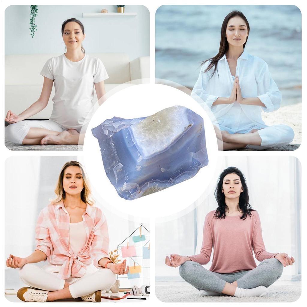 Blue Agate Crystal Blue Stone Vase Filler Marine Blue Agate Stone Large Gemstone Crushed Pieces For Jewelry Making Home Decor