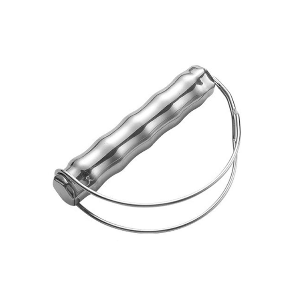 Stainless Steel Grocery Bag Handle Grip Labor-saving Bamboo Joints Vegetable Carrier Strong Load-bearing Grocery Bag Holder Clip