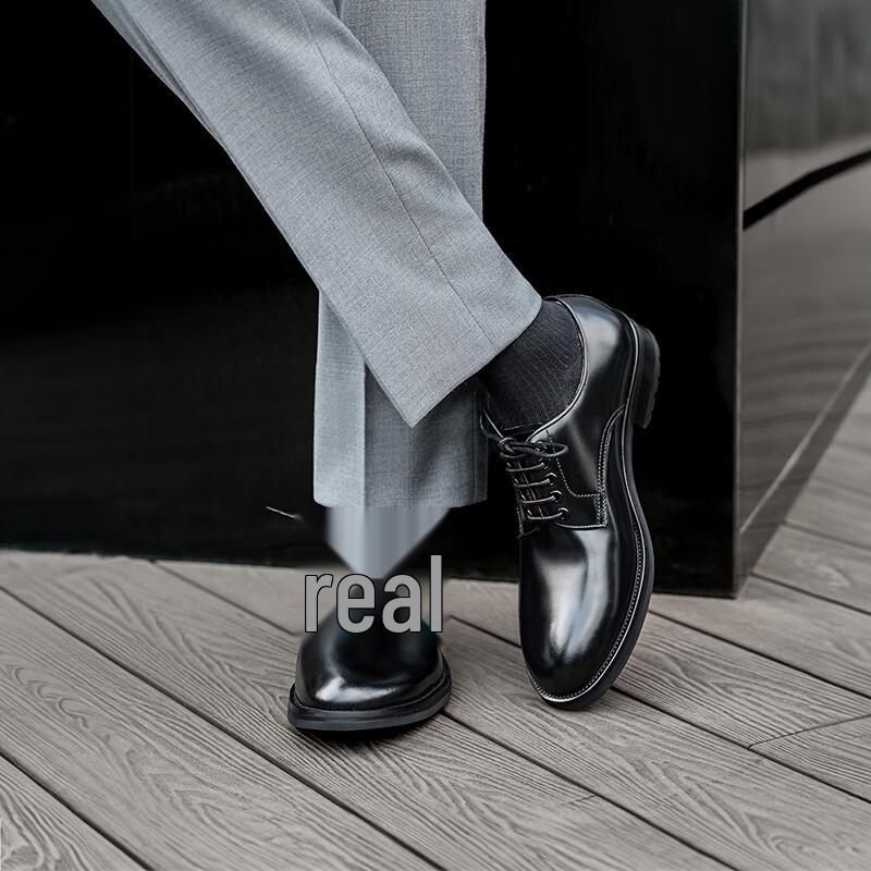 THOM WILLS Men s Formal Breathable Cowhide Derby Shoes EU 42