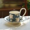Chinese Style Ceramic Coffee Cup Flower Design Sense Coffee Cup And Saucer Kitchen Supplies Cup And Saucer Suit Microwave Oven