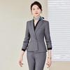 Women's Professional Slim Fit Long Sleeve Suit Set with Trousers