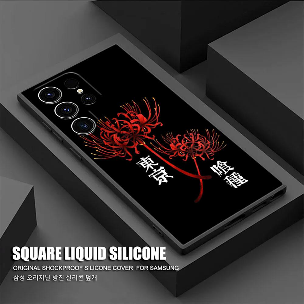Tokyos Ghouls Anime Ken Kaneki S25 Ultra Case For Samsung Galaxy S25 S24 S23 S20 S21 FE S22 Ultra S10 Plus Case Soft Phone Cover