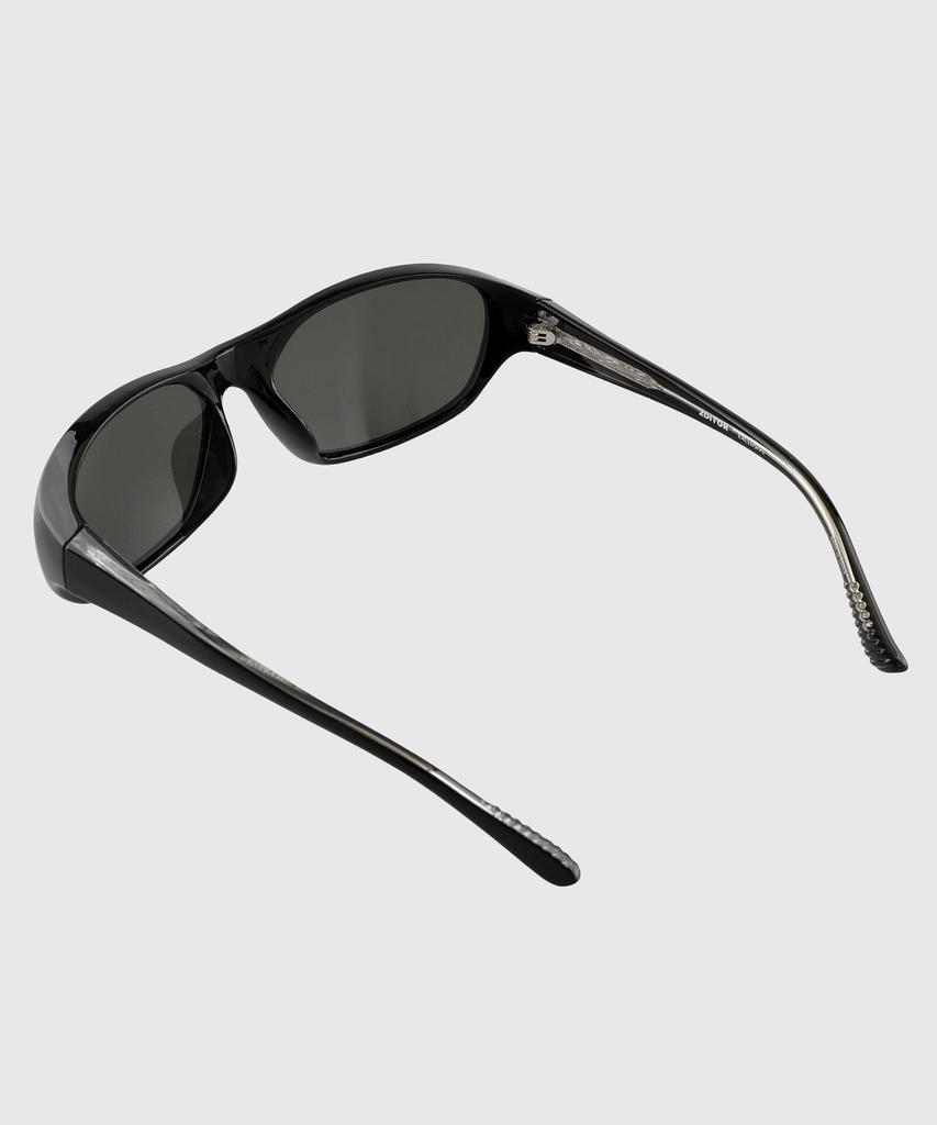 Tuditeo Cor Large Size Uv400 Sunglasses Nylon Tint Lens C1 Glossy Black