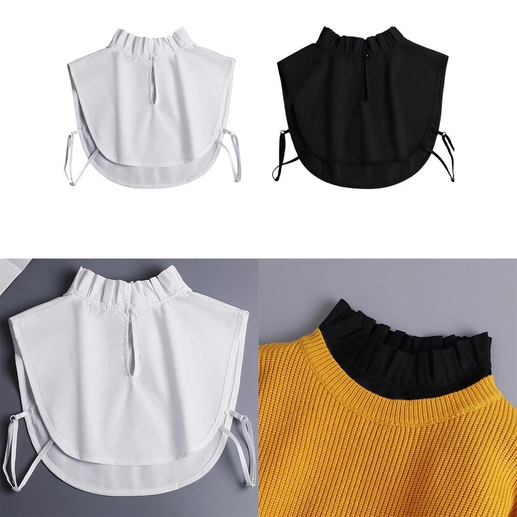 Detachable Collar for Women with Ruffles Sweater And Dress
