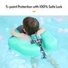 Non-Inflatable Baby Float with Canopy Infant Lying Swimming Ring Pool Swim Trainer for 3-24 Months Baby