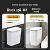 Large Wall-Mounted Plastic Trash Can with Lid for Kitchen, Bathroom, or Office