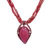 Bohemian Water Drop Pendant Necklace: Retro Ethnic Style Fashion Alloy