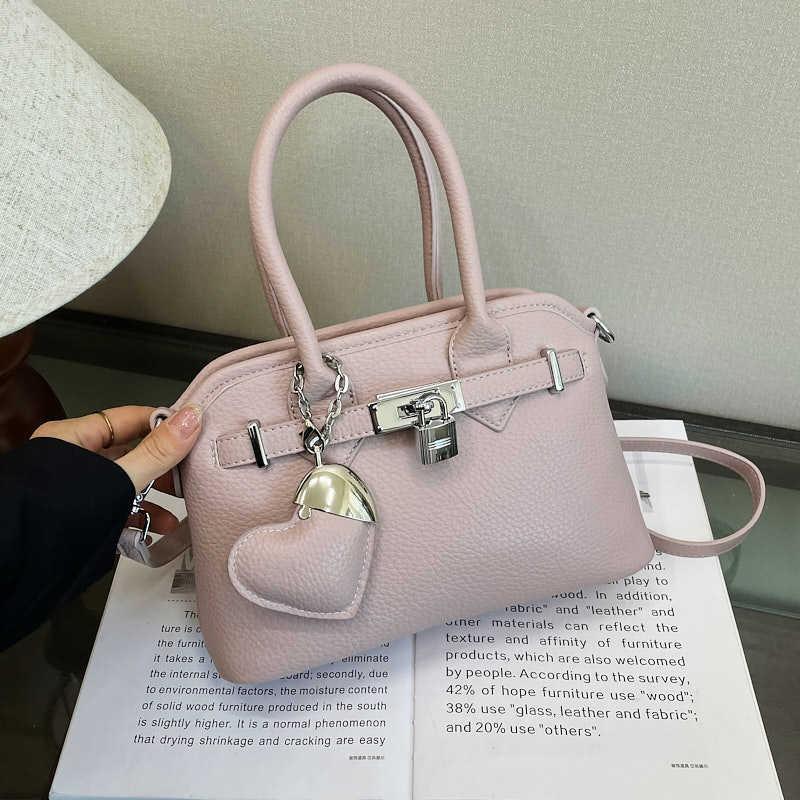 

Нишевый дизайн новая мода сумка-ракушка сумка через плечо повседневная текстура для поездок на работу портативная сумка-мессенджер розовый