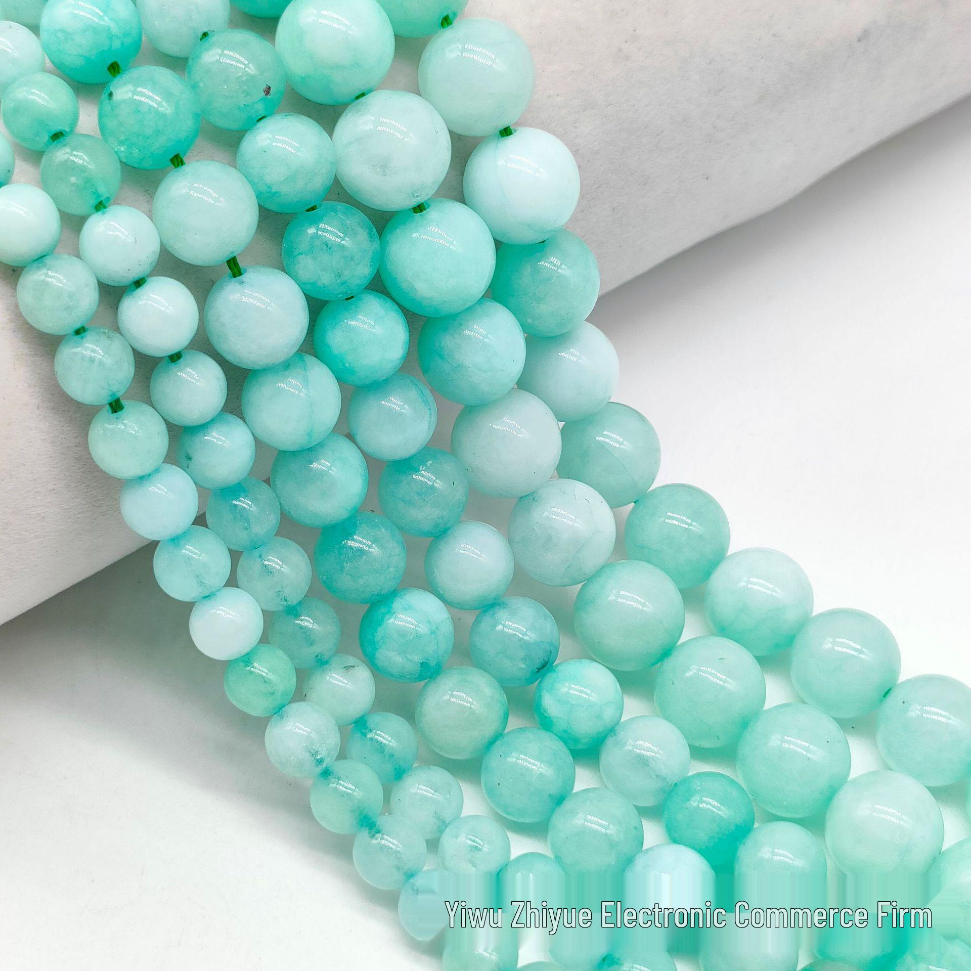 

Zhiyue Амазонит Халцедон Светло-зеленые Круглые Бусины для Изготовления Ювелирных Изделий 6mm (approx. 62 beads)
