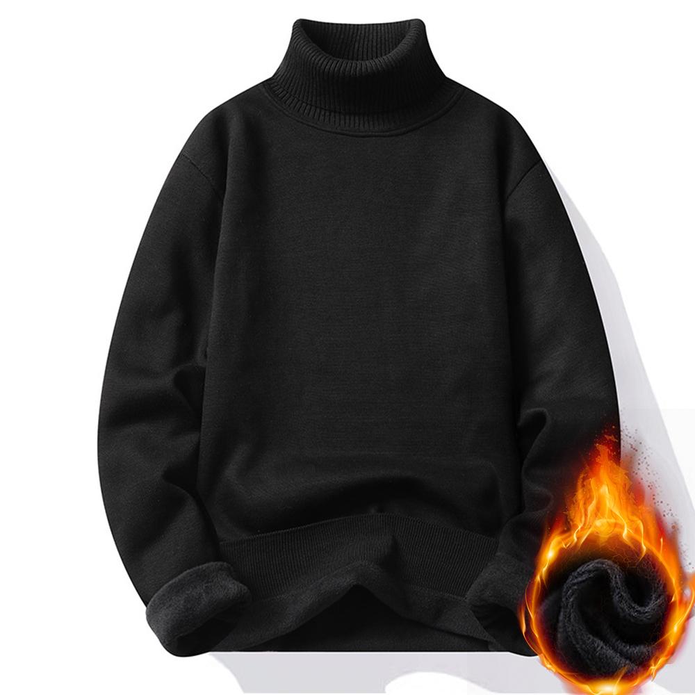Podzim Zima Pánský svetr rolák Pánské pletací pulovry Rolák Pletený svetr Teplý pánský svetr Slim Fit Ležérní svetr