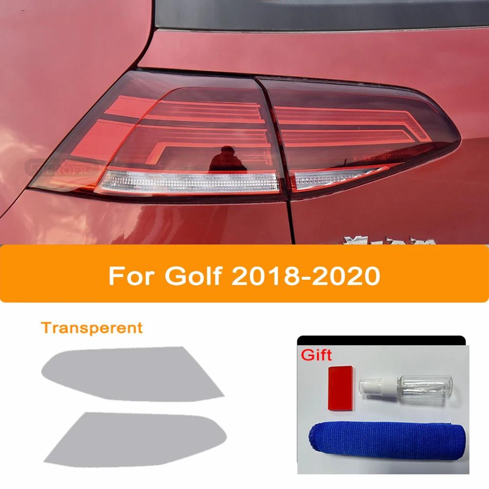 TPU Car Headlights Taillights Black Protective Film Transparent Sticker Refit For Volkswagen VW Golf 7 8 MK7 MK7.5 MK8 2014-