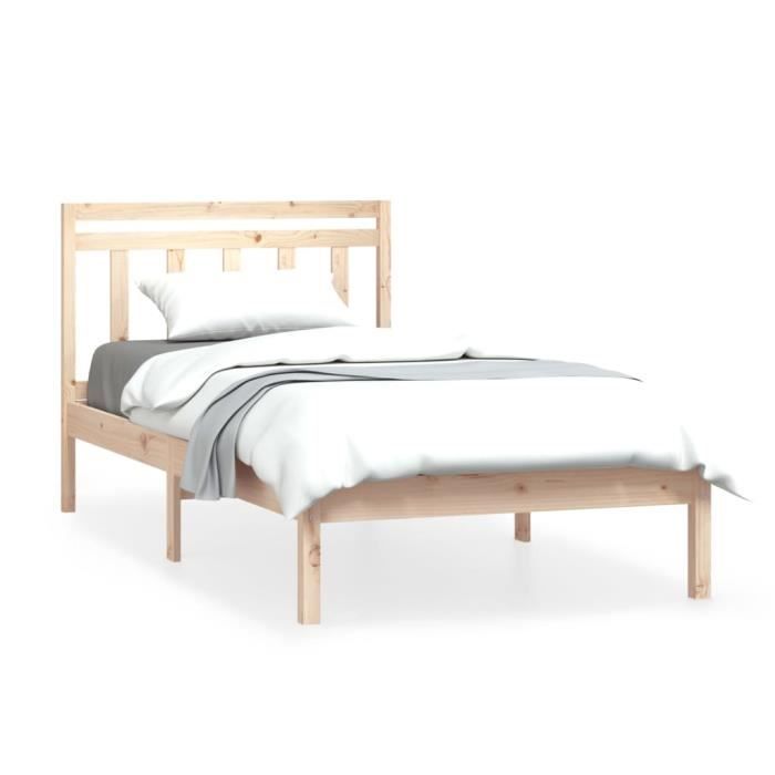 VidaXL Bed Frames Solid Pine Wood 100x200 Cm 3100579