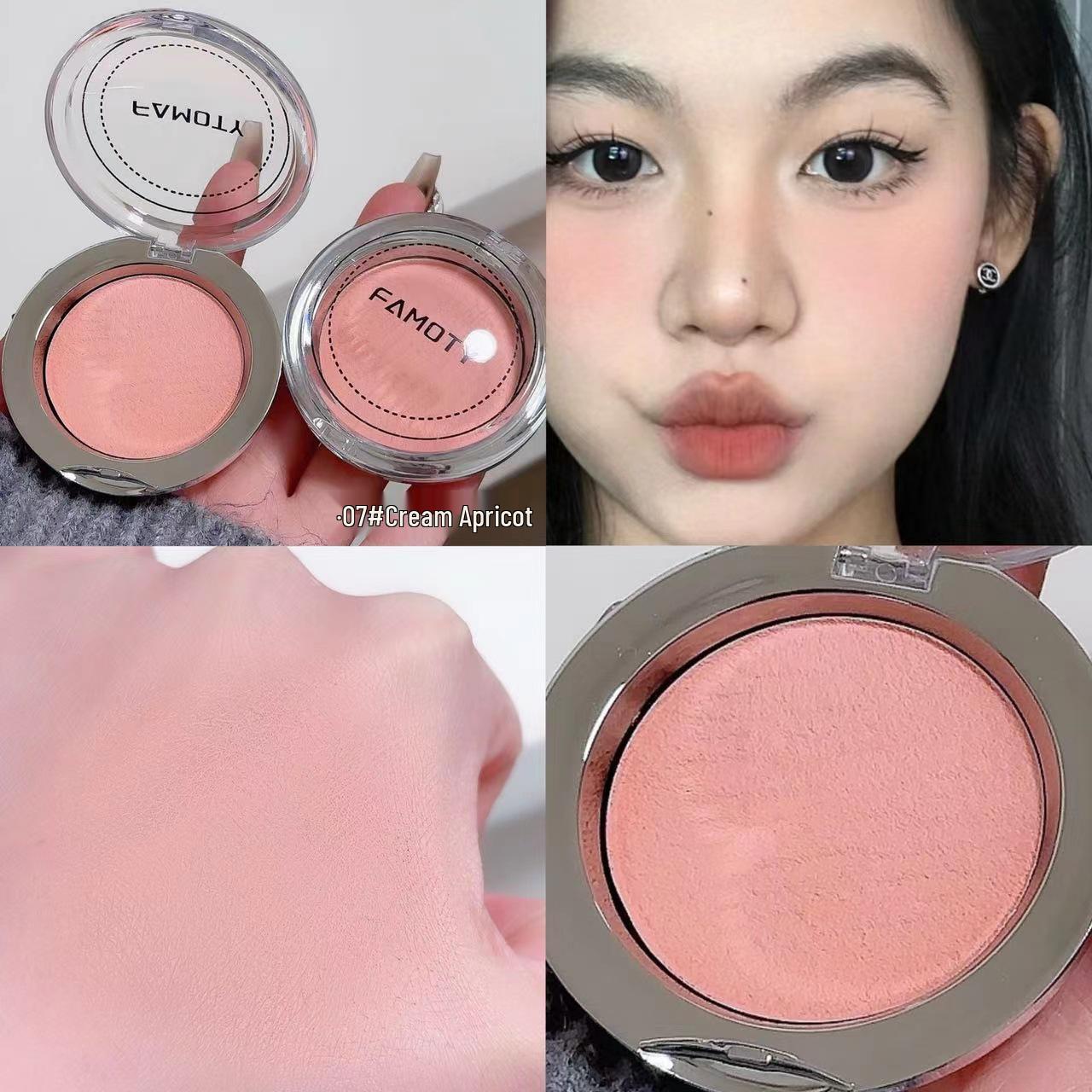 

Матовые румяна нюдового оттенка для светлой кожи - Палетка 3D натурального базового цвета Energetic Girl