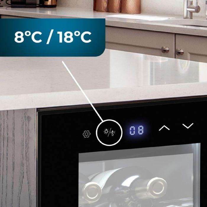 Cecotec Cave À Vin Bolero GrandSommelier 830 CoolCrystal