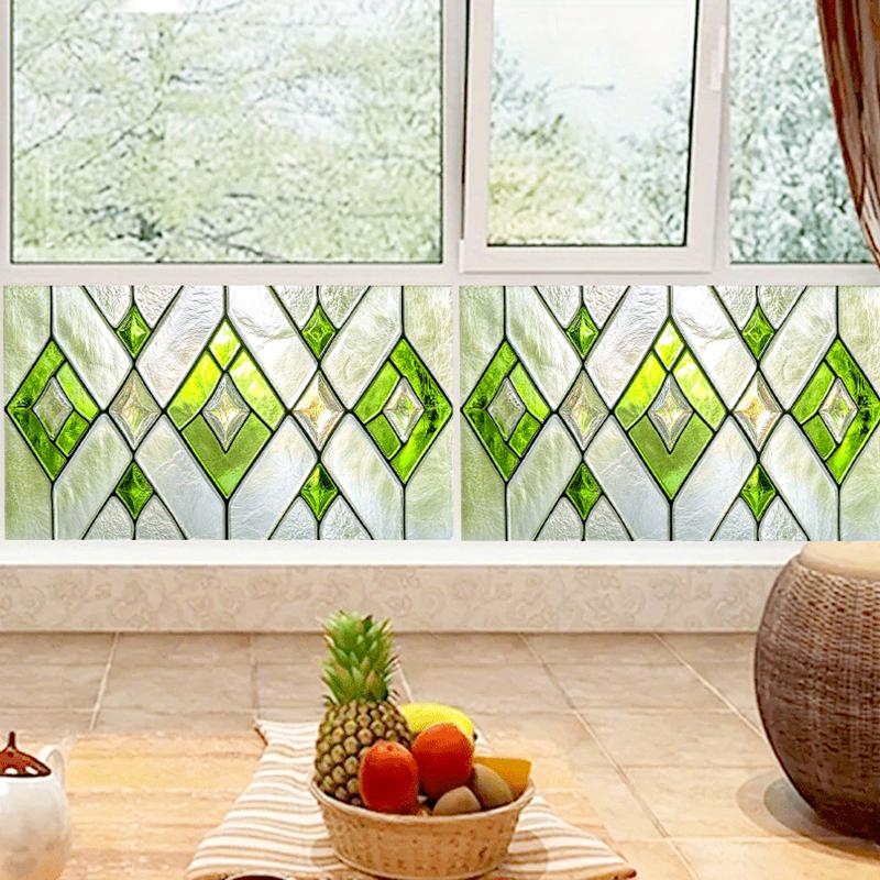 1 buc Decor Acasă DIY 45x100CM Retro PVC Electrostatic Protecție Intimitate Autocolante Geam Mat