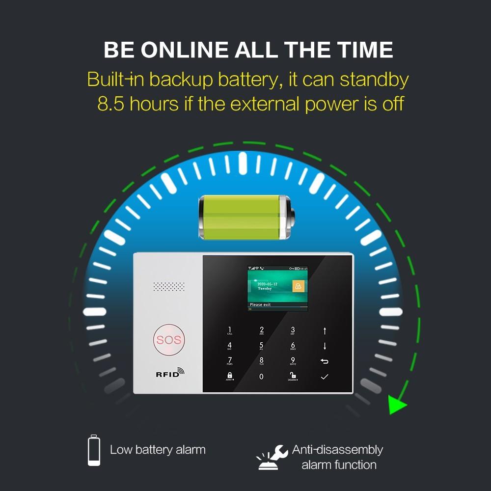 Anti Theft Alarm Set PG-103 WIFI + GSM Home Anti-theft Alarm System Tuya Smart Alex Googlehome Voice Control