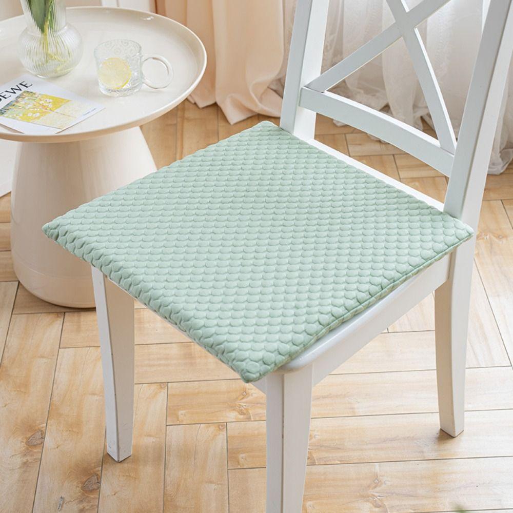 Slow Rebound Ice Bean Cool Chair Cushion 45D Sponge Ergonomic Support Cushion  Student