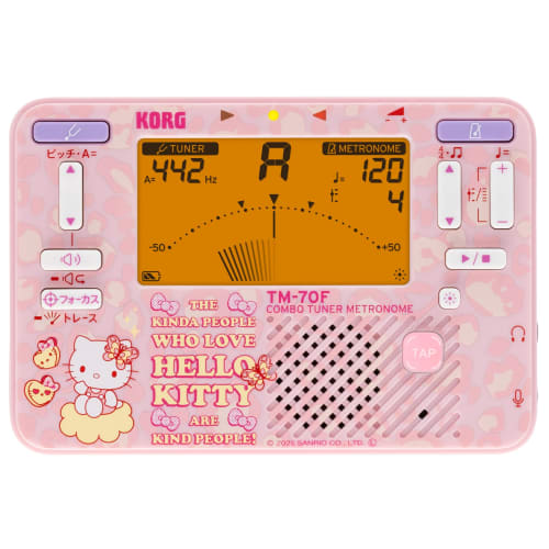 

KORG TM-70C Hello Kitty Tuner/Metronome with Clip-on Contact Microphone, Made in Japan, for Wind Bands, Brass Bands, and Orchestras (SKT)