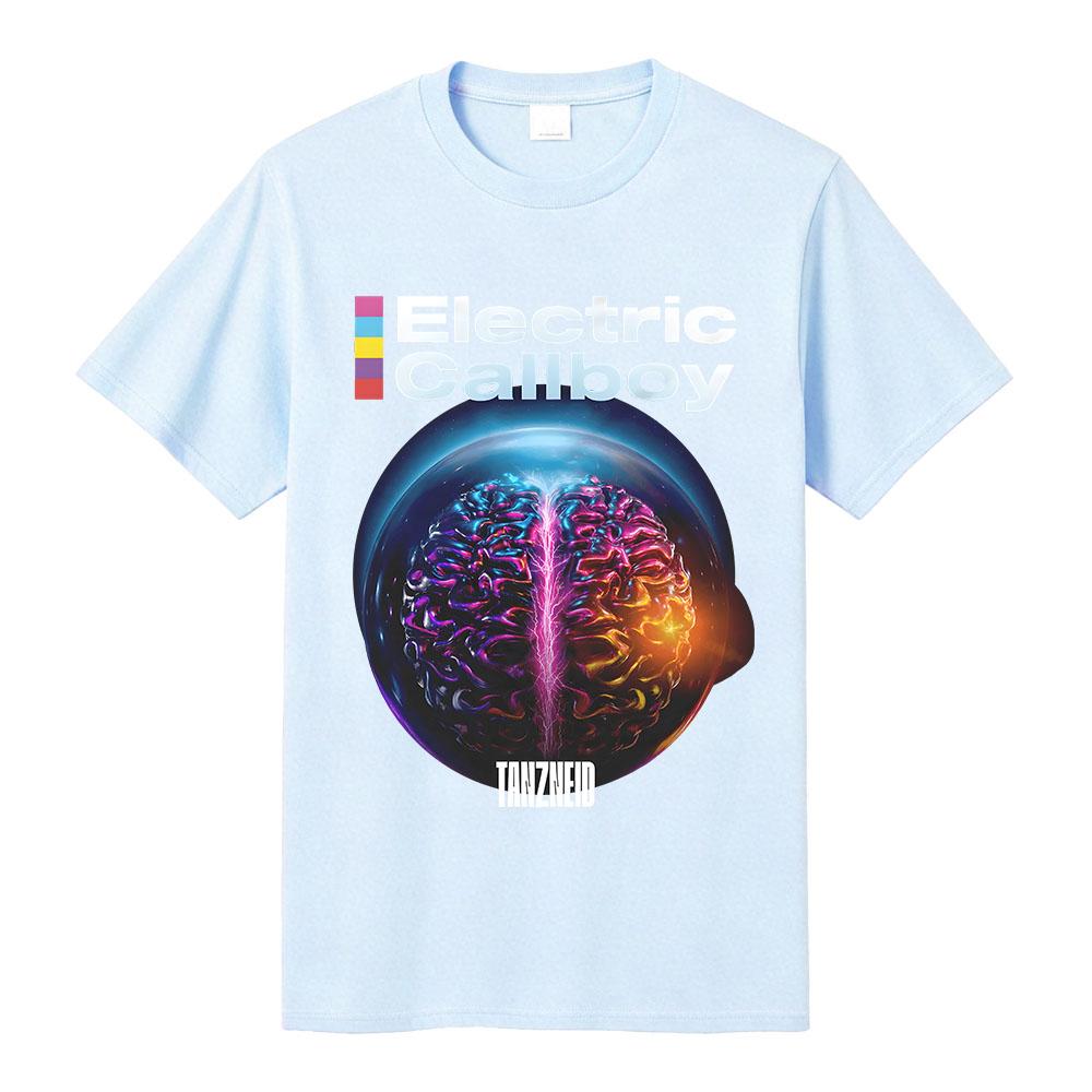 Camiseta con Portada del Álbum Tanzneid ELECTRIC CALLBOY Diseño de Banda Camiseta Unisex Streetwear Algodón Holgada Mujeres Hombres Camisetas Merchandising Gráfico