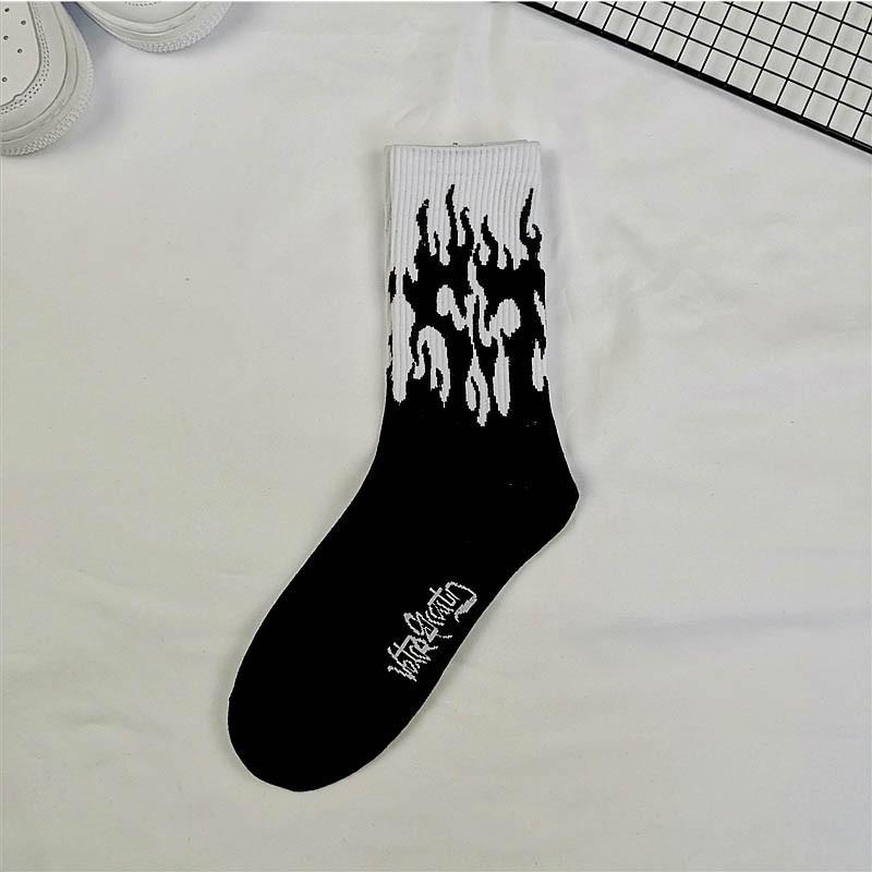 Men's street trend mid tube socks, women's moon cactus, banana sweat absorbing and odor resistant sock